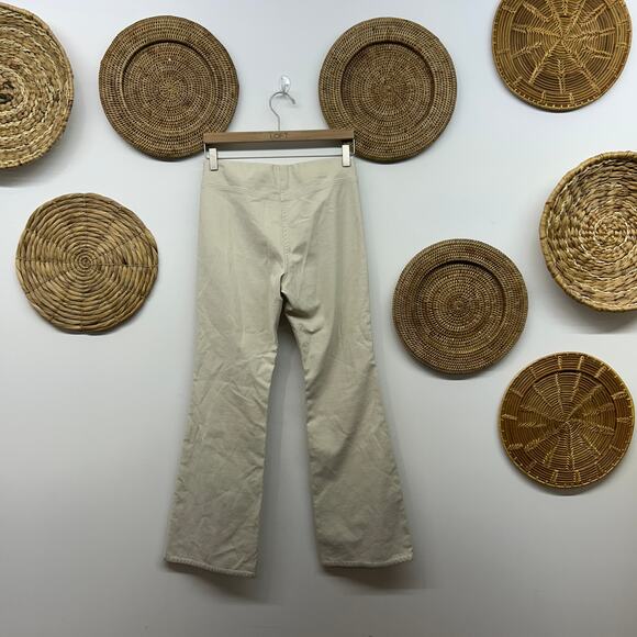 $128 Aritzia Wilfred Free Goodtime Pant 4 Mid Rise Flare Neutral Minimalist - Picture 3 of 7
